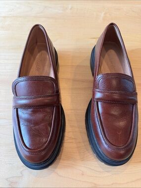 Madewell The Bradley Lugsole Loafers in rich brown leather 8